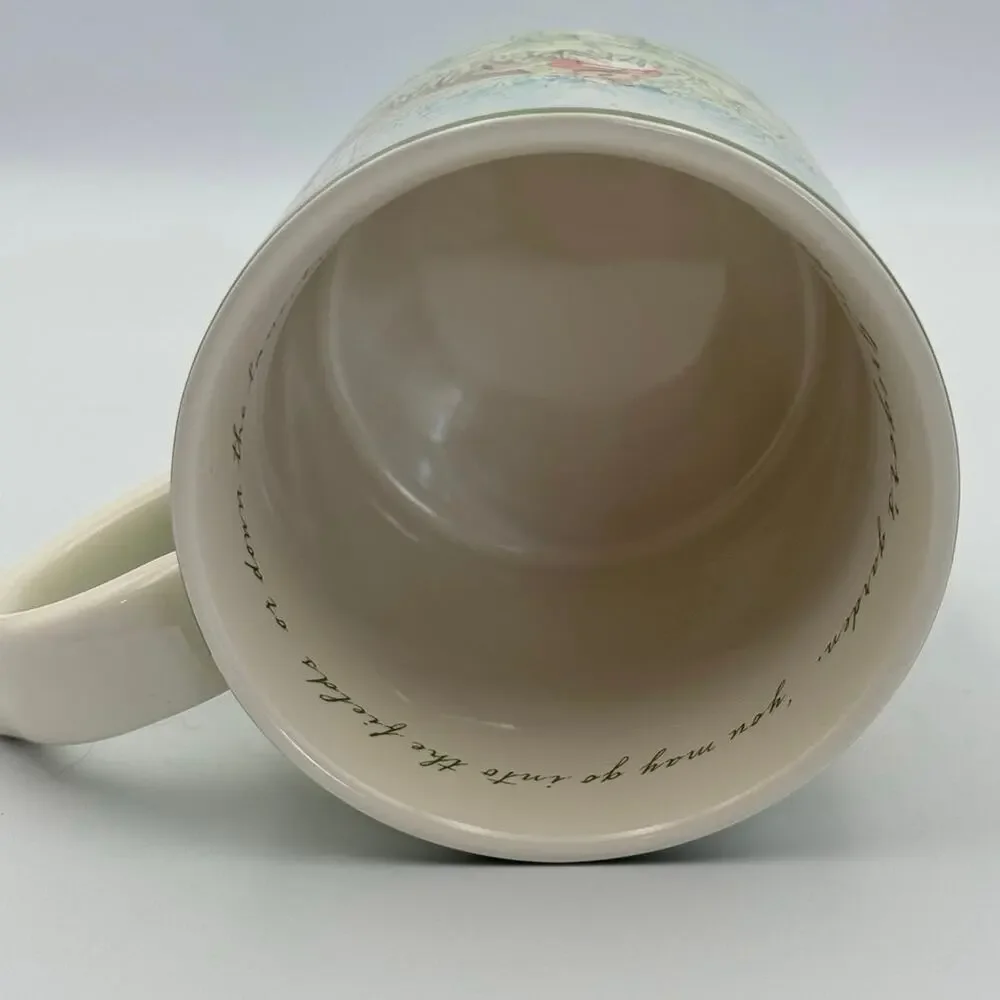 Williams Sonoma Peter Rabbit Mug Beatrix Potter Ceramic Coffee Cup Robin Spade